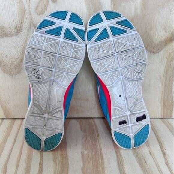 Nike - Flex Trainer 4 - Running Shoes - Blue/Pink - Women's - 10 - 643083-400 - Picture 8 of 9